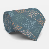 Cravate Neutre Brown Bleu Vert mignon Simple Motif (Roulé)