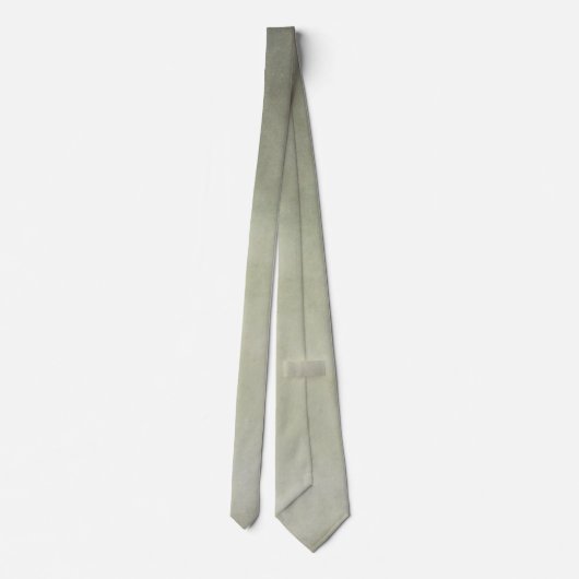Cravate Neutre Sage Vert et Greige Texture Mens (Dos)