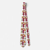 Cravate New Mexico Symbols Zia Hot Air Balloon roadrunner (Devant)