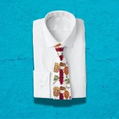 Cravate New Mexico Symbols Zia Hot Air Balloon roadrunner