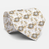 Cravate New Year's Champagne Glasses (Roulé)