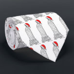 Cravate New York Christmas NYC Skyscraper Santa Claus Casq<br><div class="desc">Cravate présente une illustration originale d'un gratte-ciel new-yorkais classique,  "habillé" pour Noël avec un chapeau de Père Noël rouge. Ne vois-tu pas ce que tu cherches ? Vous avez besoin d'aide pour la personnalisation ? Contactez Rebecca pour avoir quelque chose conçu pour vous.</div>
