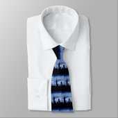 Cravate New York City & Blue Night (Attaché)