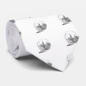 Cravate New York dans une boule de verre (Roulé)