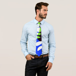 Cravate Nid d'oiseau - Royal Blue White