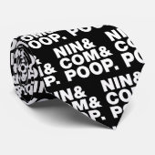 CRAVATE NIN & COM & POOP. (Roulé)
