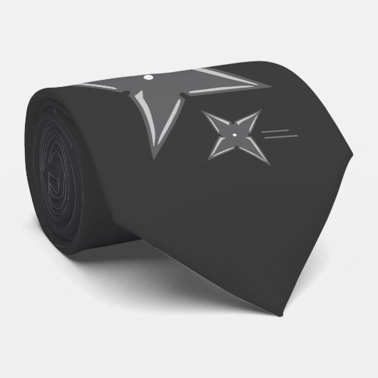 Cravate Ninja Star Tie (Roulé)