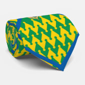 Cravate Nobile Contrada del Bruco Palio (Caterpillar) (Roulé)