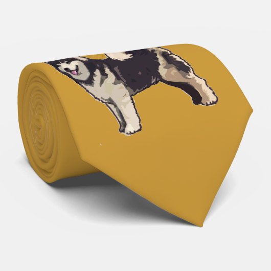Cravate Nocktie de Malamute en Alaska (Roulé)