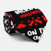 Cravate Nocturnes du canal de Noël (Roulé)