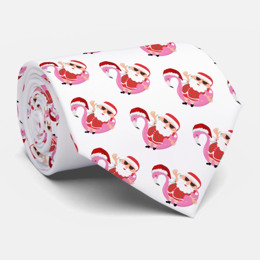 Cravate Noël à père Noël Beach (Roulé)