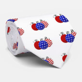 Cravate Noël américain (Roulé)