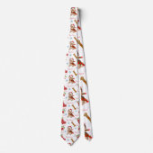 Cravate Noël avec Yorkie (Devant)