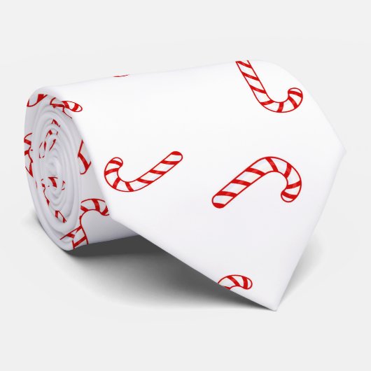 Cravate Noël Canne à Sucre (Roulé)