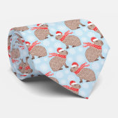 Cravate Noël Capybara Funny Festive Animal (Roulé)