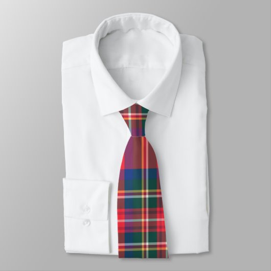 Cravate Noël classique Tartan Plaid Festival (Attaché)