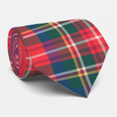 Cravate Noël classique Tartan Plaid Festival (Roulé)