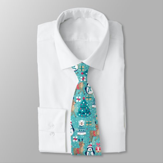 Cravate Noël coloré (Attaché)