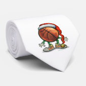 Cravate Noël de basket-ball (Roulé)