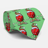 Cravate Noël de casino (Roulé)