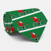 Cravate Noël de cycliste à vélo (Roulé)