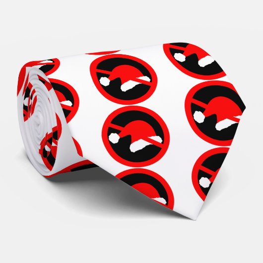 Cravate Noël d'interdiction (Roulé)