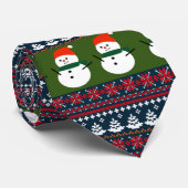 Cravate Noël Elegant Motif Knit (Roulé)