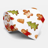 Cravate Noël Festive Cookie Sweets Traitements Motif (Roulé)