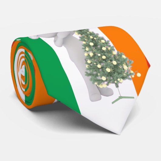 Cravate noël irlandais (Roulé)