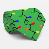 CRAVATE NOËL LUMIÈRE VERT NECKTIE (Roulé)