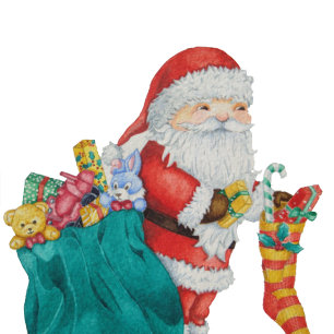 Cravate Noël mignon de père avec le sac et les cadeaux d