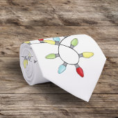 Cravate Noel mignon Whimsical Simple String lumières