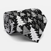 Cravate Noël monochrome (Roulé)