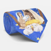 Cravate Noël Nativité (Roulé)