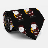 Cravate Noël noir (Roulé)