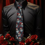Cravate Noël noir gothique Père Noël Skulls Hommes Gothmas<br><div class="desc">Explorez votre côté sombre et faites une déclaration ce Noël avec notre Cravate Gothique Père Noël Skulls Hommes. Cette cravate de design gothique est parfaite pour des fêtes de bureau, des réunions avec des amis, ou devrait-on dire "amis". Montrez votre style unique à un mariage de Noël gothique, ce qui...</div>