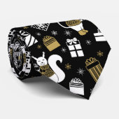 CRAVATE NOËL OFFRE UN MONOGRAMME PERSONNALISÉ (Roulé)