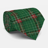 Cravate Noël Plaid Green (Roulé)