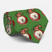Cravate Noël - plate-forme les halls - Bichons (Roulé)
