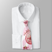 Cravate Noël rose (Attaché)