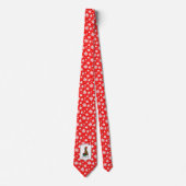 Cravate Noël Santa Hat Irlandais Setter Chien (rouge 1) Dr (Devant)