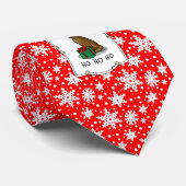 Cravate Noël Santa Hat Irlandais Setter Chien (rouge 1) Dr (Roulé)