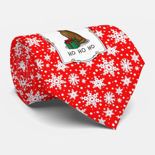 Cravate Noël Santa Hat Irlandais Setter Chien (rouge 1) Dr