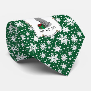 Cravate Noël Santa Hat Weimaraner Chien (gris 1) mignon