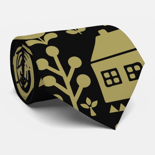 Cravate Noël scandinave (Roulé)