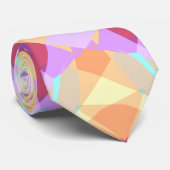 Cravate Noël Star Festive violet jaune doré (Roulé)