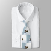 Cravate Noël teckel neige hiver (Attaché)