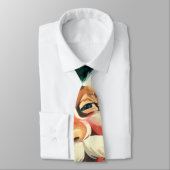 Cravate Noël Vintage, Jolly Retro 50's Père Noël (Attaché)