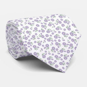 Cravate Nœud de cou lavande violet floral