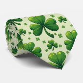 Cravate Nœud de la Saint-Patrick Pas votre trèfle moyen (Roulé)